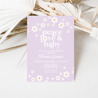 Gänseblümchen Flieder Frieden Liebe Baby Shower Ei
