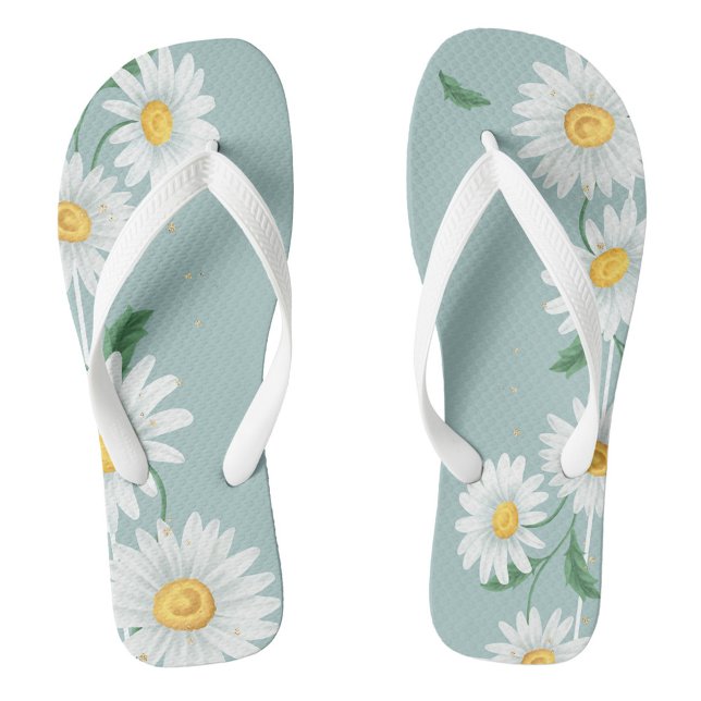 Gänseblümchen  flip flops (Summer Daisy Flip Flops Great For Beach or Pool!)