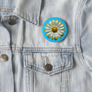 Gänseblümchen - Florales Geschenk für Frühling und Button