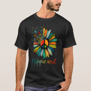 Gänseblümchen Friedenszeichen Hippie Seele Blume 1 T-Shirt