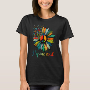 Gänseblümchen Friedenszeichen Hippie Seele Blume 1 T-Shirt