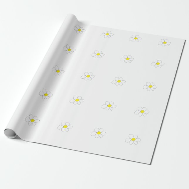 Gänseblümchen Geschenkpapier (Ungerollt)