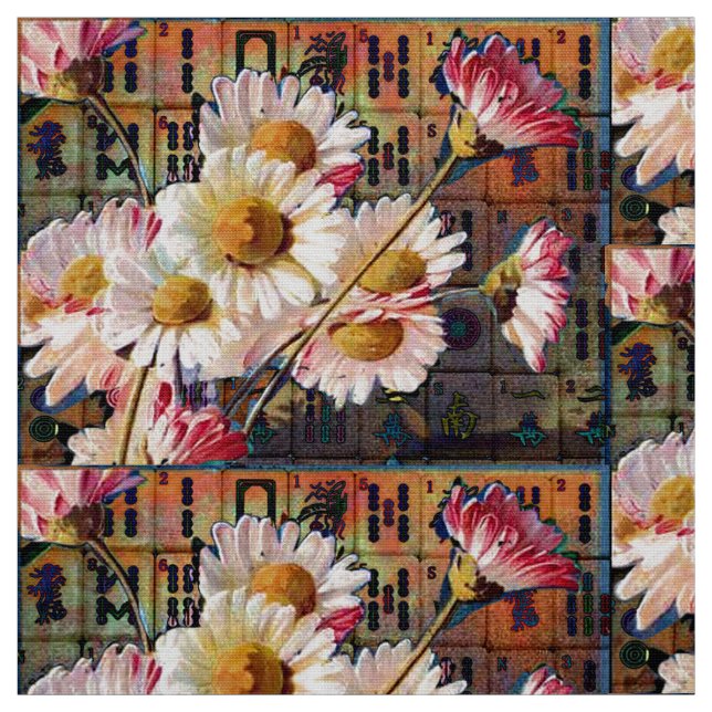 Gänseblümchen-Gewebe Milliamperestunde Jongg Stoff (Muster)