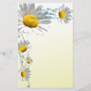 Gänseblümchen-Grenzbriefpapier Briefpapier