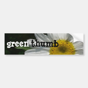 Gänseblümchen, Grün-Daumen Autoaufkleber