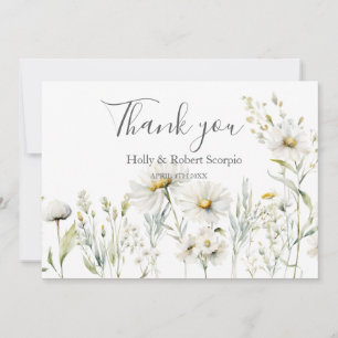 Gänseblümchen Hochzeit Danke