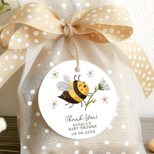 Gänseblümchen Hummel Biene Baby Shower Geschenkanhänger
