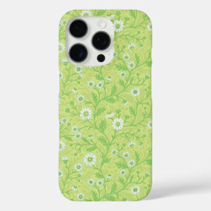 Gänseblümchen in weiß und grün auf honigmelonen-gr iPhone 16 pro hülle