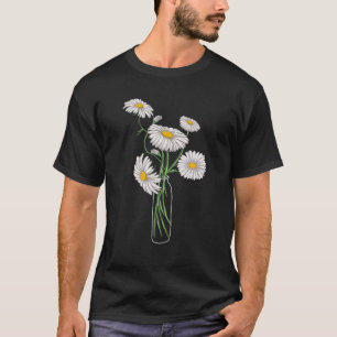 Gänseblümchen Kamille Margeriten Strauß Retro Gäns T-Shirt
