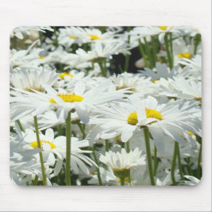 Gänseblümchen-Mauspads Florale weiße Gänseblümchen Mousepad