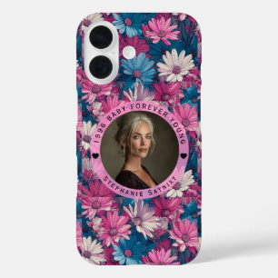 Gänseblümchen-Meilenstein-Geburtstag Zeitgenössisc iPhone 16 Hülle
