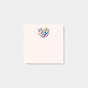 Gänseblümchen mit einem schönen Schmetterling Post-it Klebezettel