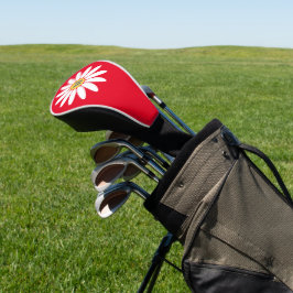 Gänseblümchen mit roter Initiale Golf Headcover
