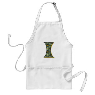 Gänseblümchen-Monogramm Initiale I Schürze