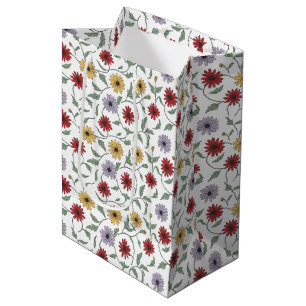 Gänseblümchen-Muster-Doodle-Stil mit Feder und Tin Mittlere Geschenktüte