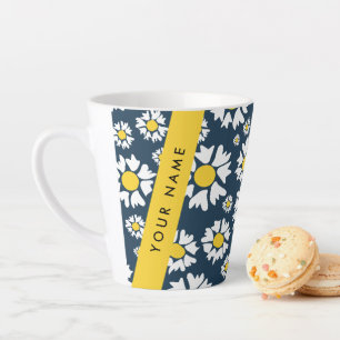 Gänseblümchen-Muster, Weiße Gänseblümchen, Ihr Nam Milchtasse