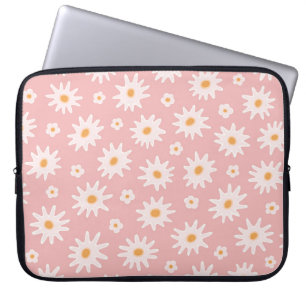 Gänseblümchen nahtloses Muster. Floraler Hintergru Laptopschutzhülle