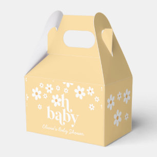 Gänseblümchen Oh Baby Retro Baby Shower Geschenkbo Geschenkschachtel
