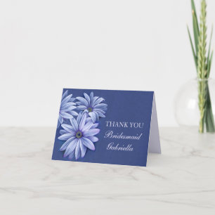 Gänseblümchen Osteospermum Hochzeit Brautjungfer D Dankeskarte
