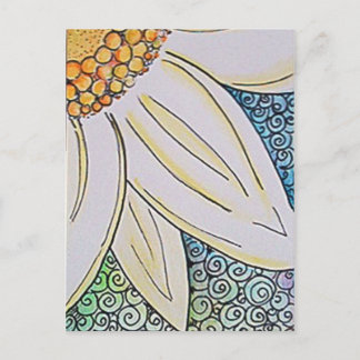 Gänseblümchen-Poppostkarte Postkarte