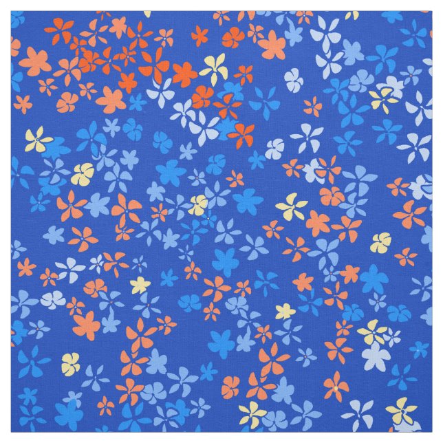 Gänseblümchen-Punkt-Vintages psychedelisches Stoff (Muster)
