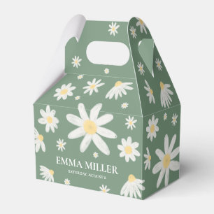 Gänseblümchen Salbei Grün Geschenkschachtel