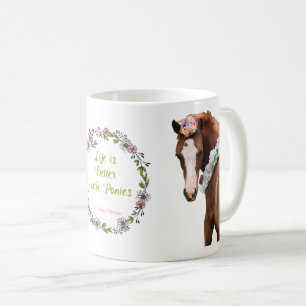 Gänseblümchen-Sammlungunicorn-Tasse Kaffeetasse
