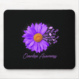 Gänseblümchen Schmetterling Lila Band Überdosierun Mousepad