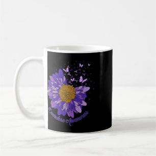 Gänseblümchen Schmetterling Lila Band Überdosis Be Kaffeetasse
