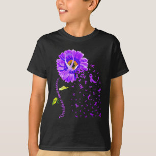 Gänseblümchen Schmetterling Lila Band Überdosis-Be T-Shirt