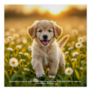 Gänseblümchen Symbolik Poster