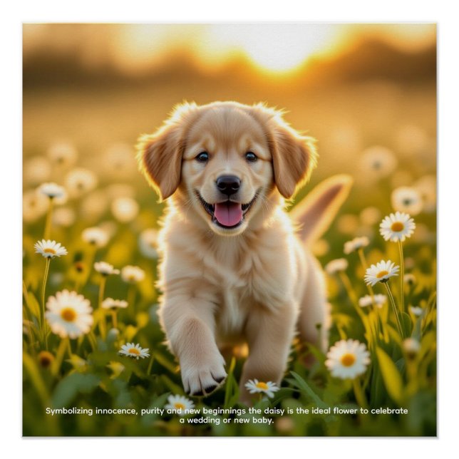Gänseblümchen Symbolik Poster (Vorderseite)