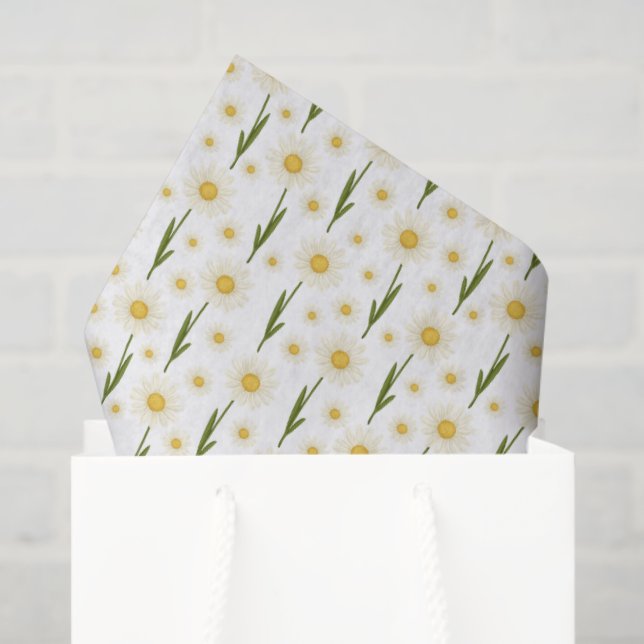 Gänseblümchen-Tissue-Papier Seidenpapier (Geschenk Tasche)