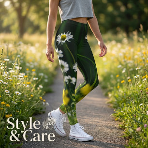 Gänseblümchen-Traum: Schöne Florale Natur Leggings