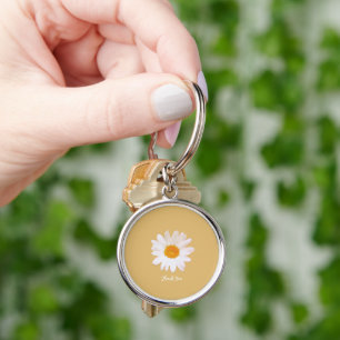 Gänseblümchen-Traum – Sommerlicher Botanischer Dan Schlüsselanhänger