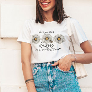 Gänseblümchen und Biene Wildblume  T-Shirt