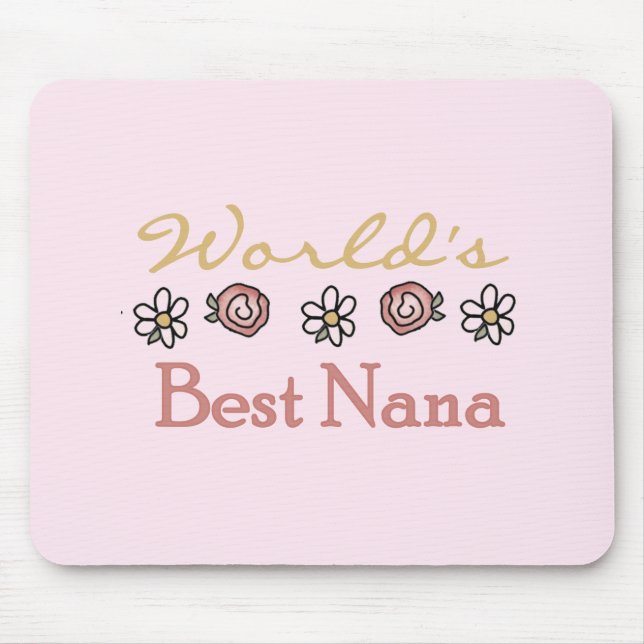 Gänseblümchen und Rosen-Welten beste Nana Mousepad (Vorne)