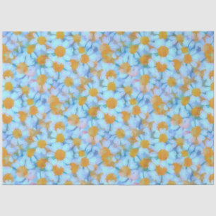 Gänseblümchen und Spitze Seidenpapier