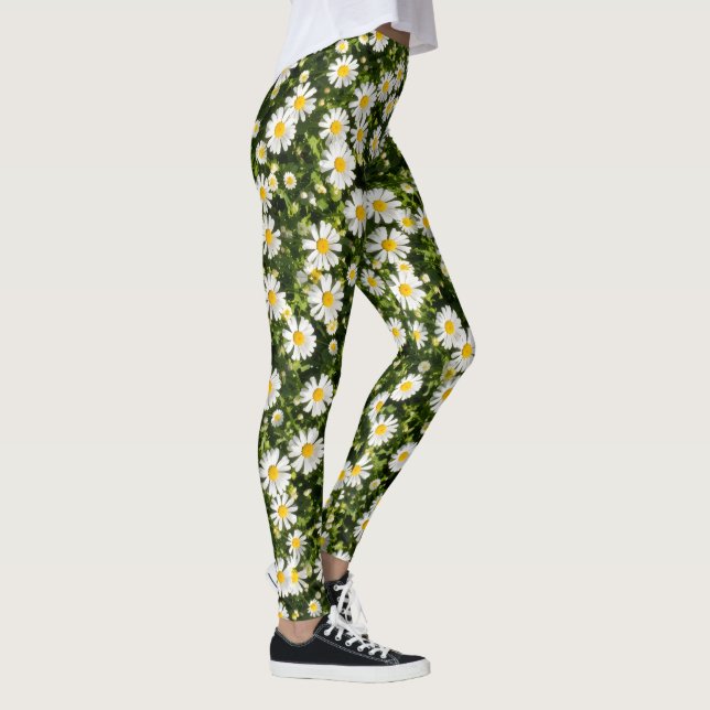 Gänseblümchen Wiese Leggings (Rechts)