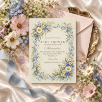 Gänseblümchen-Wildblumen-Baby-Party
