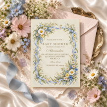 Gänseblümchen-Wildblumen-Baby-Party