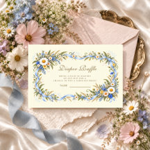 Gänseblümchen-Wildblumen-Baby-Shower-Windel-Raffle
