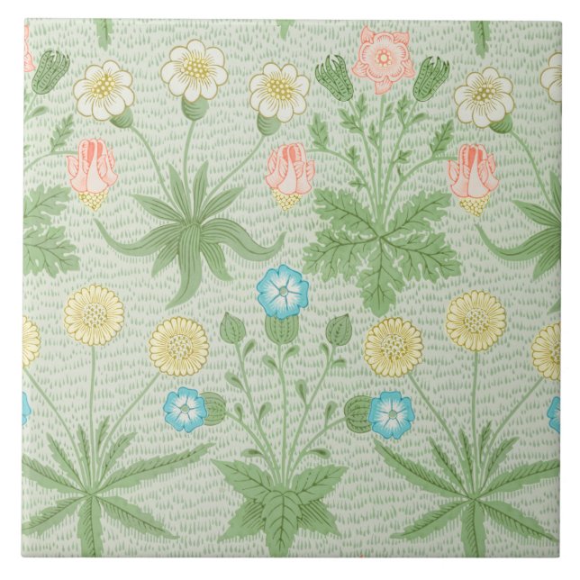 Gänseblümchen, William Morris Fliese (Vorderseite)