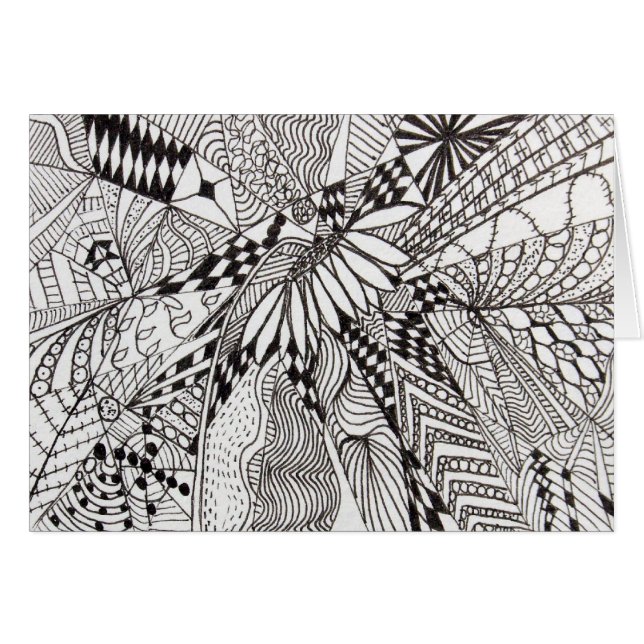 Gänseblümchen-Zen-Karte (Vorderseite (Horizontal))