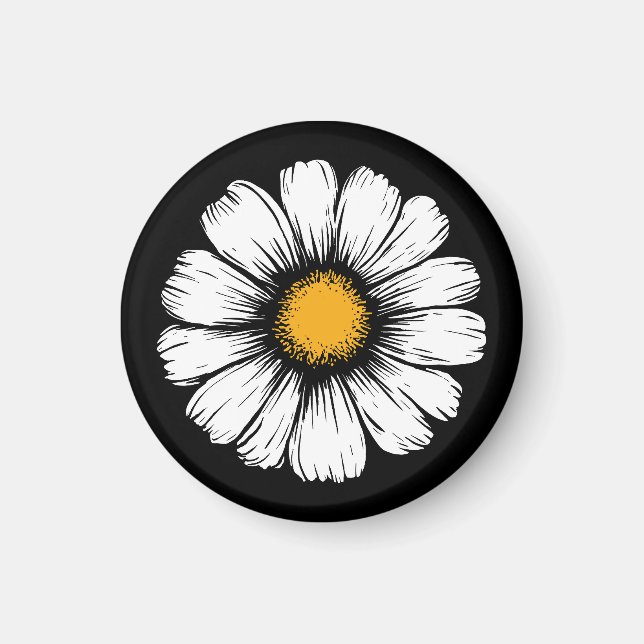 Gänseblümchenblüte Magnet (Vorne)