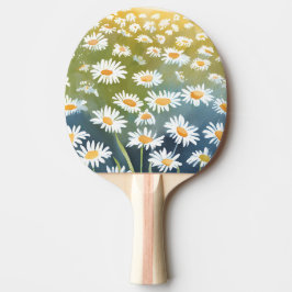Gänseblümchenfeld | Blumenwiese Florale Malerei Tischtennis Schläger