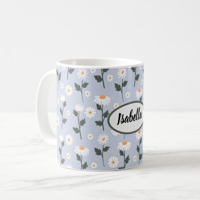 Gänseblümchenfeld Kaffeetasse (Vorderseite Links)