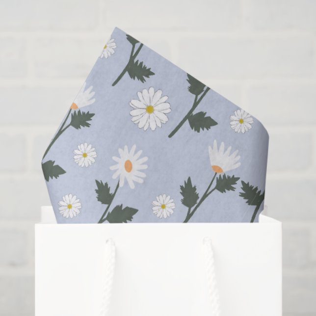 Gänseblümchenfeld Seidenpapier (Geschenktüte)