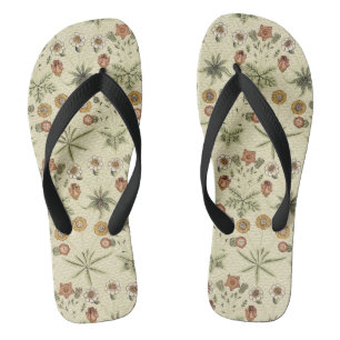 Gänseblume von William Morris, Vintage viktorianis Flip Flops