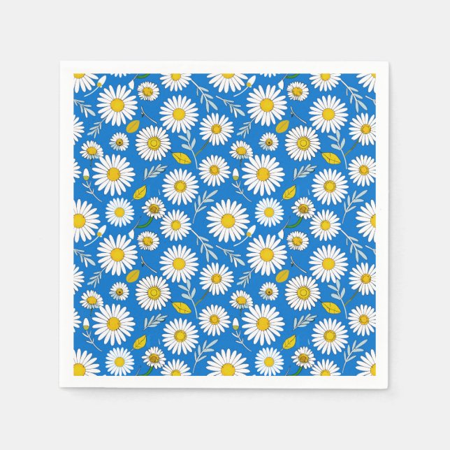 Gänseblumenmuster Serviette (Vorderseite)